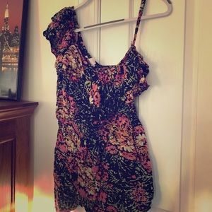 Flowered romper